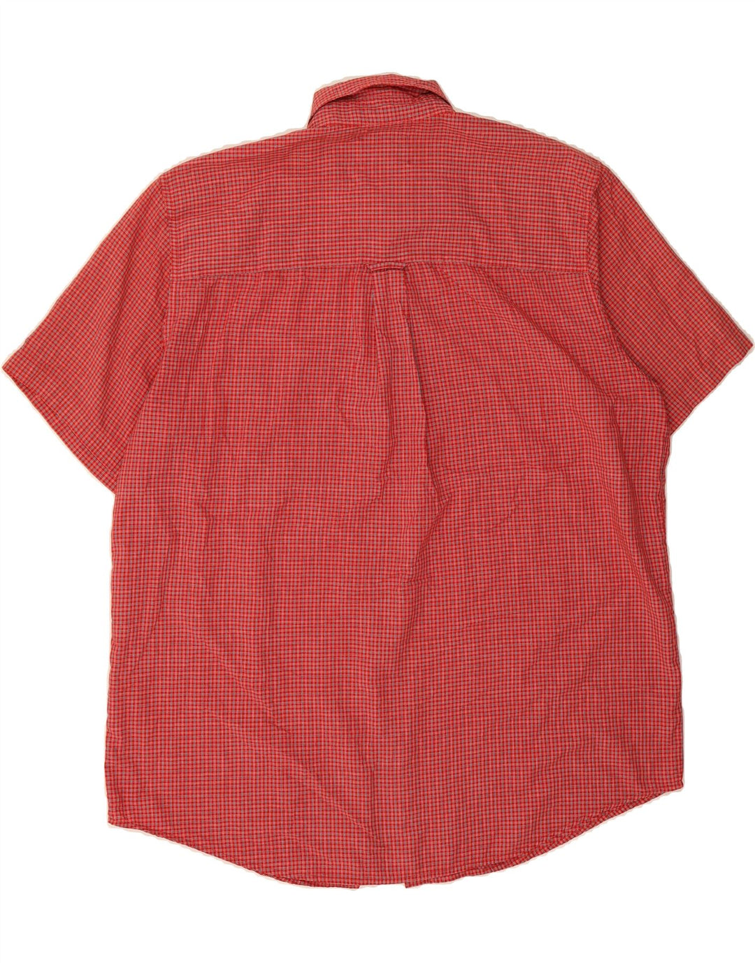 CHAPS Mens Short Sleeve Shirt XL Red Check Cotton Vintage Chaps and Second-Hand Chaps from Messina Hembry 