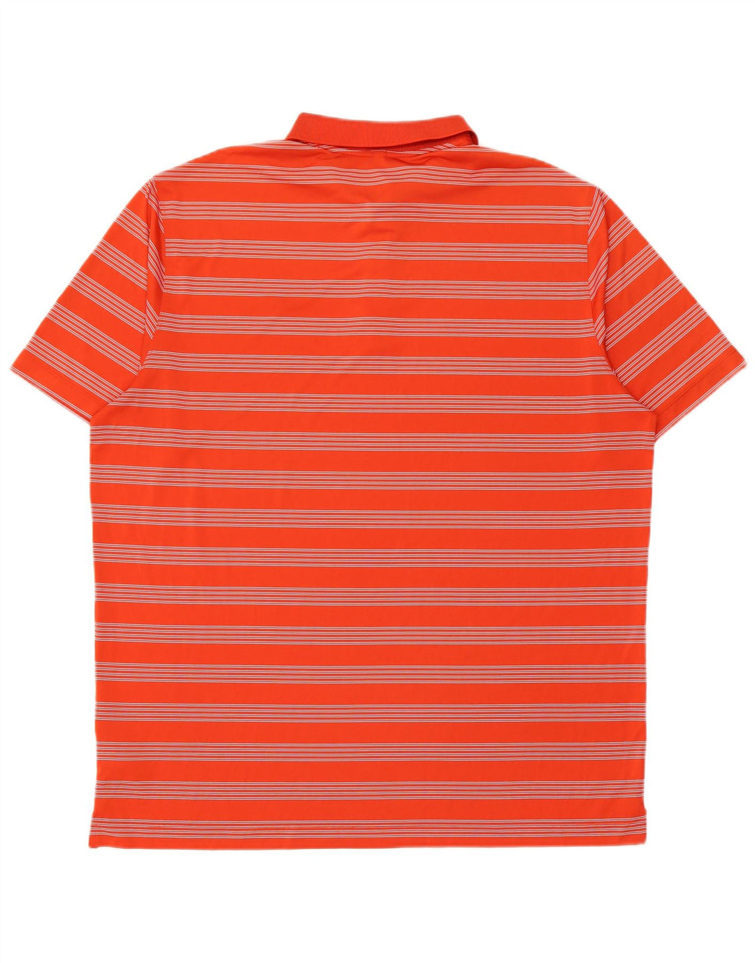Camisa polo masculina Nike Dri Fit 2XL poliéster listrado laranja