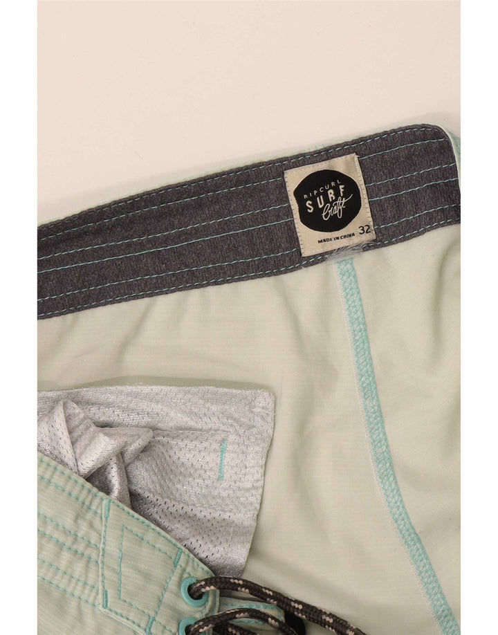 Shorts de natação masculino Rip Curl médio verde colorblock