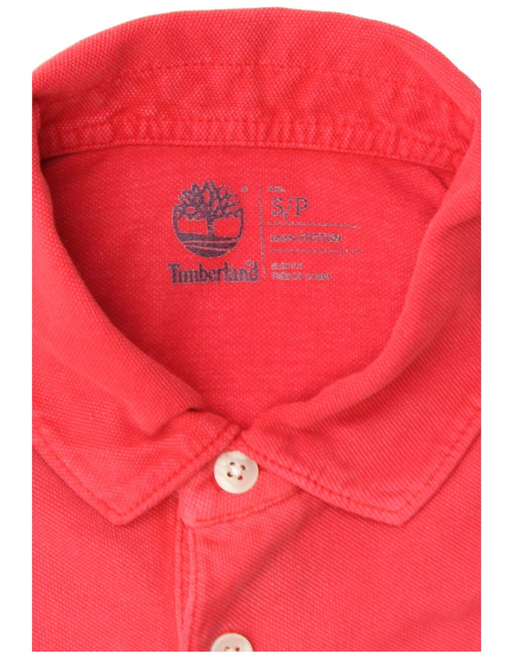 Polo masculino TIMBERLAND pequeno algodão vermelho