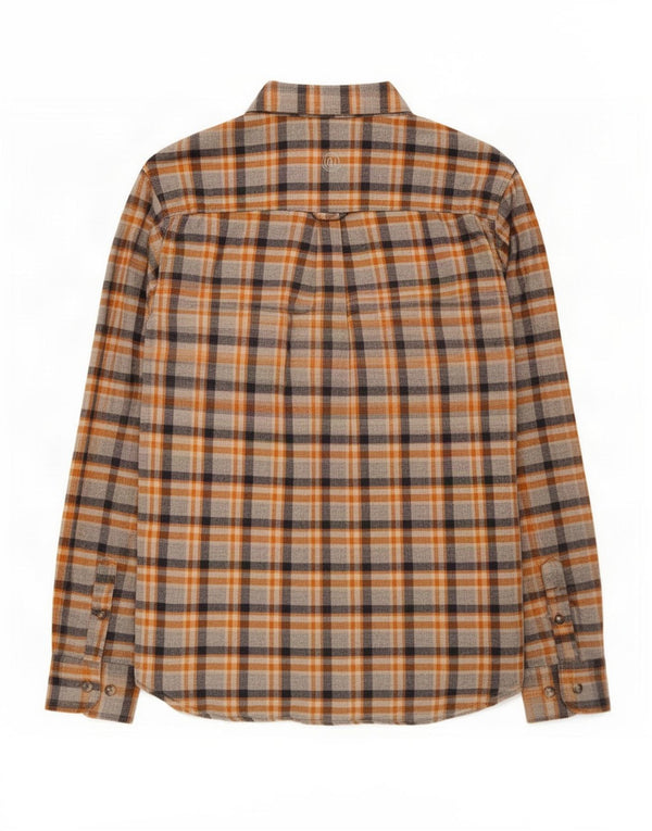 Fat Face Mens Regular Fit Flannel Shirt Small Grey Check Cotton