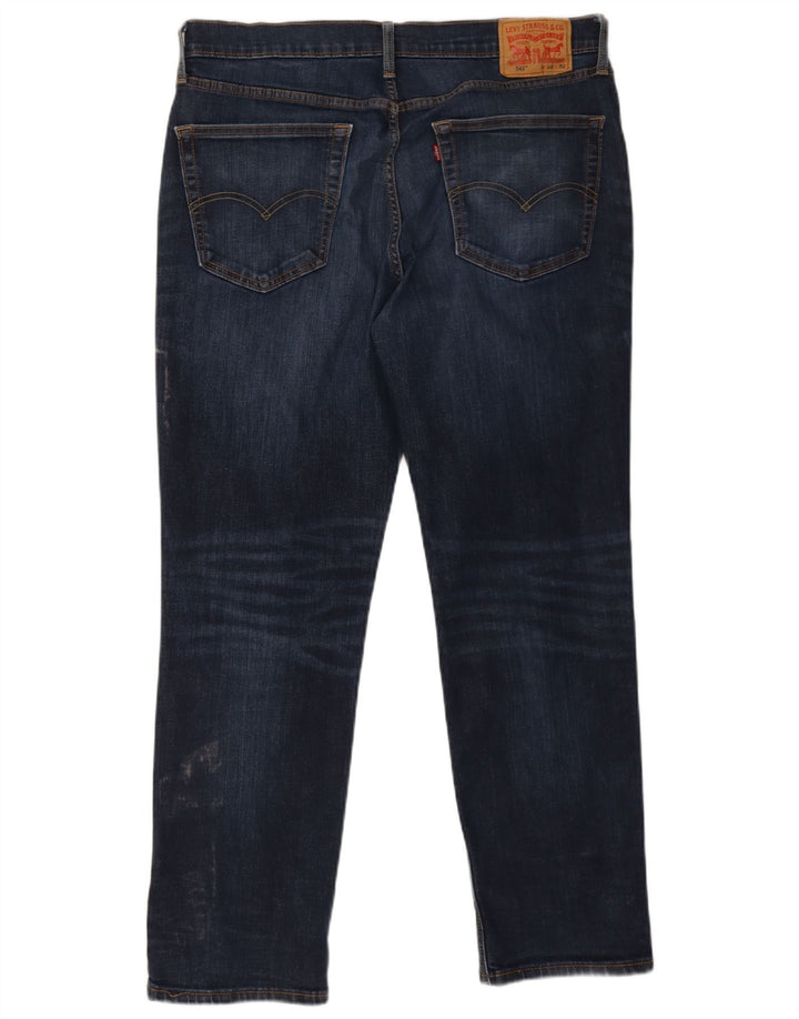 Levi's Masculino 541 Slim Jeans W36 L32 Azul Marinho Algodão