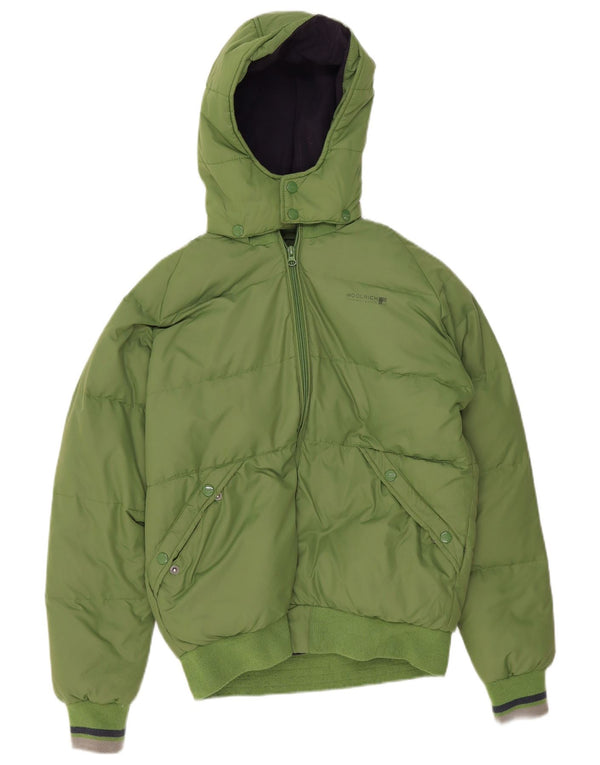 Jaqueta acolchoada com capuz gráfico Woolrich Boys 13-14 anos verde