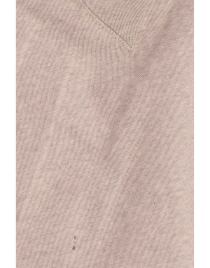 Crew Clothing Mens moletom Jumper XL cinza manchado de algodão