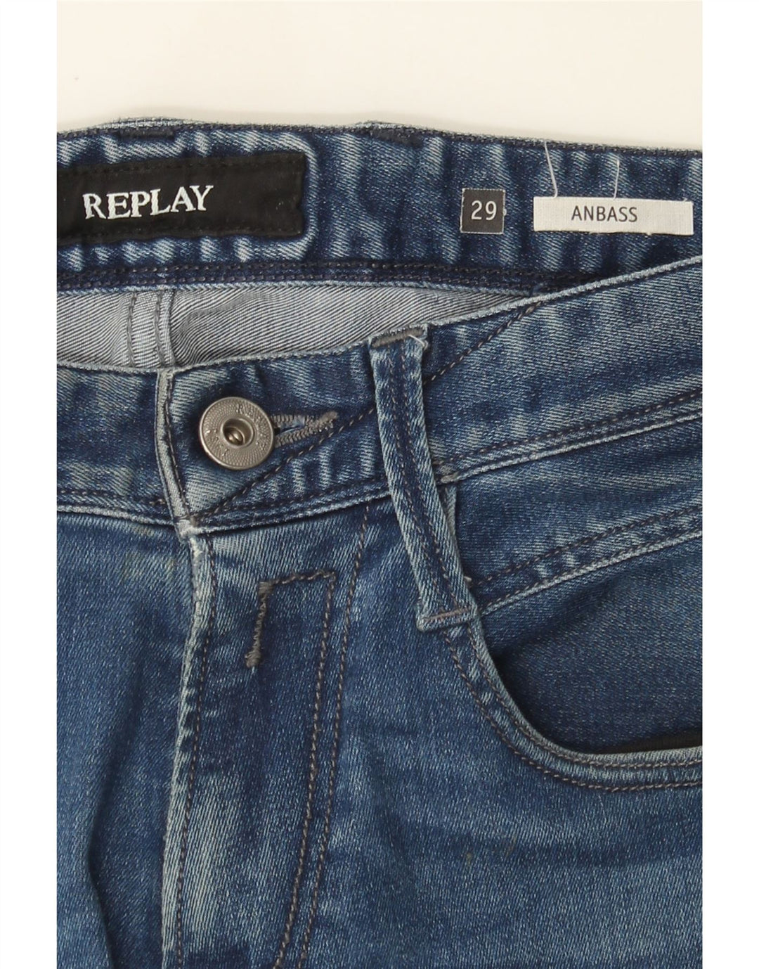 Replay Jeans Feminino Anbass Slim W29 L31 Azul