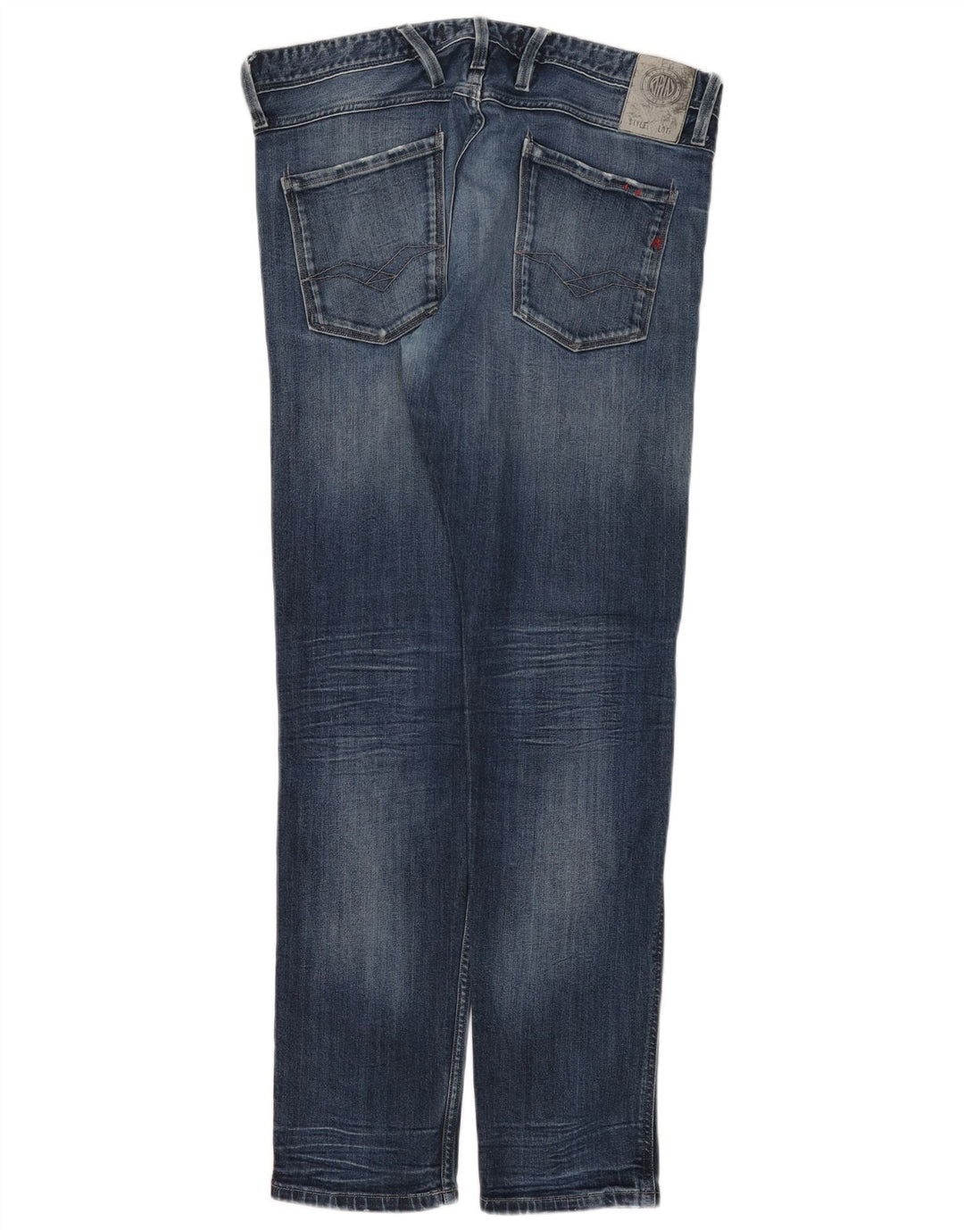 Replay Jeans Slim Feminino W34 L32 Azul Algodão