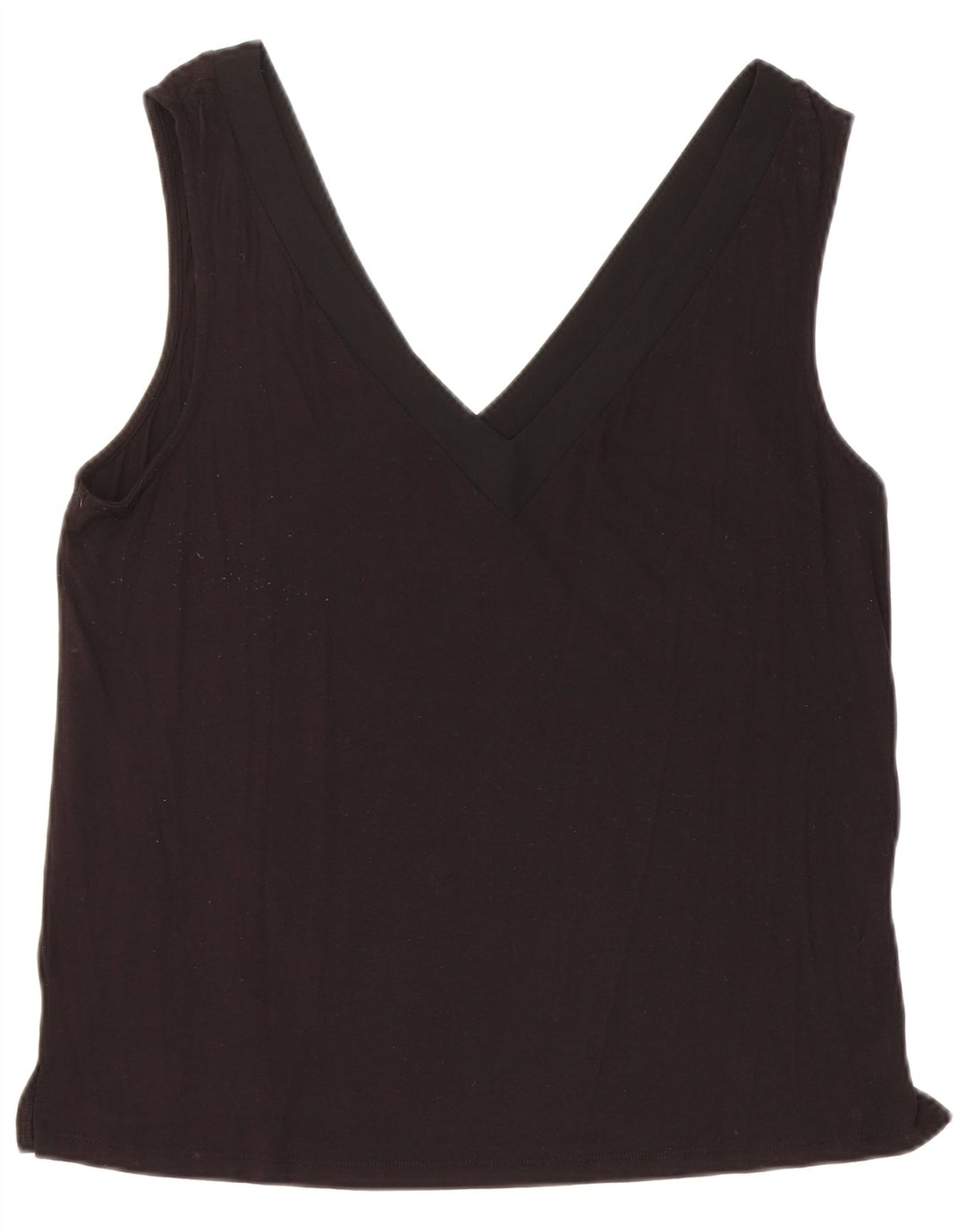 Top colete feminino WAREHOUSE Reino Unido 14 viscose preta média