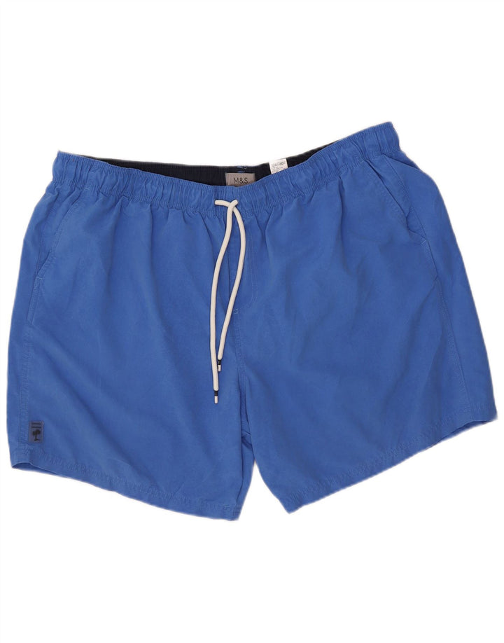 Shorts de natação masculino Marks & Spencer 3XL poliéster azul