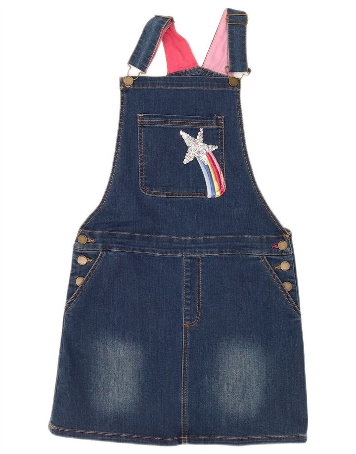 JOULES Vestido jeans para meninas 11-12 anos algodão azul