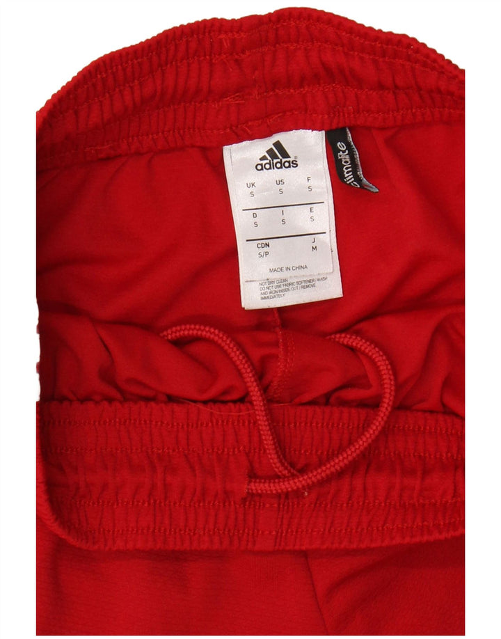 ADIDAS Mens Climalite Sport Shorts Pequeno Poliéster Vermelho
