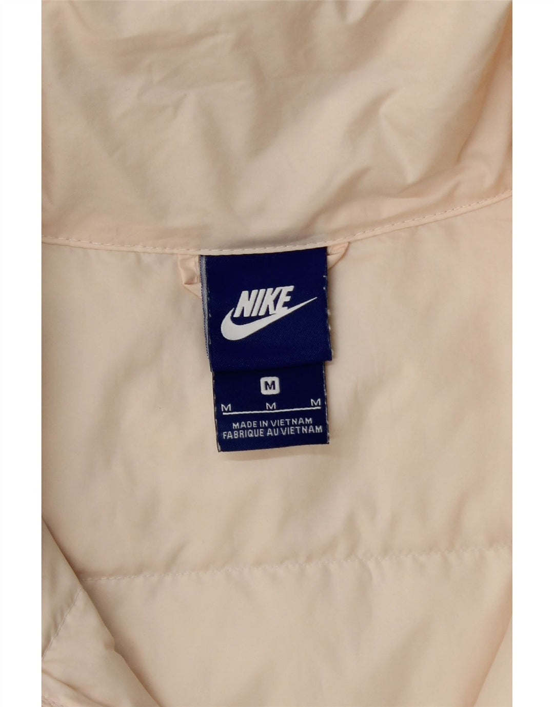 Colete acolchoado feminino NIKE UK 14 poliéster bege médio