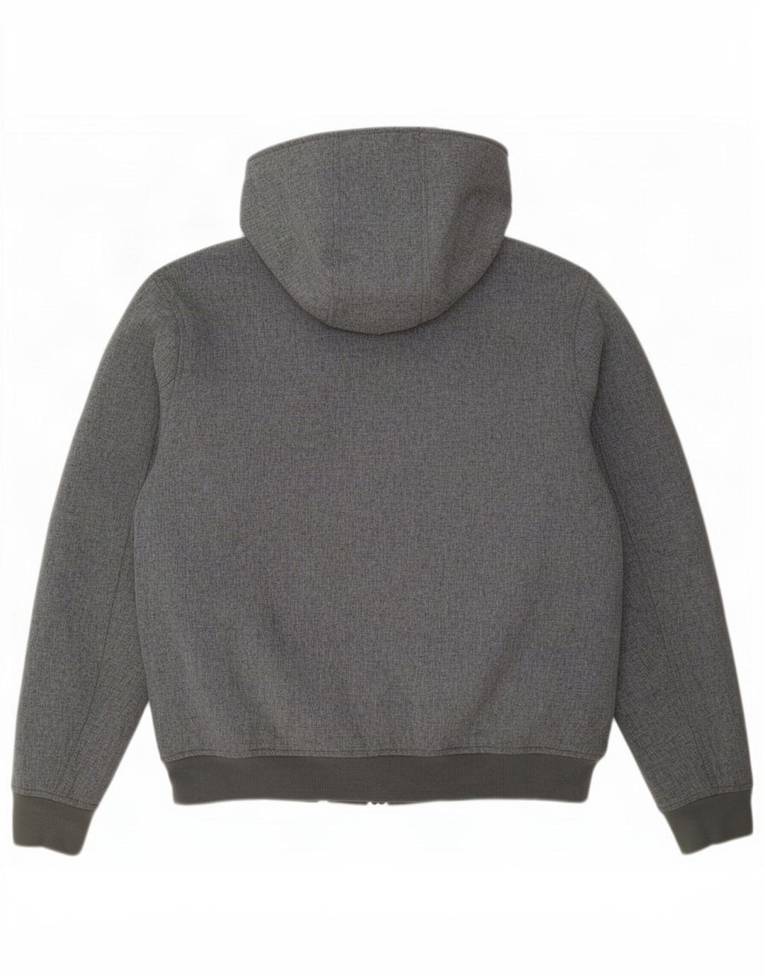 Tommy Hilfiger Suéter masculino com capuz e zíper cinza médio poliéster