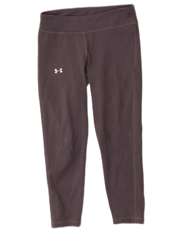 Under Armour Capri Leggings Feminino UK 8 Pequeno Cinza
