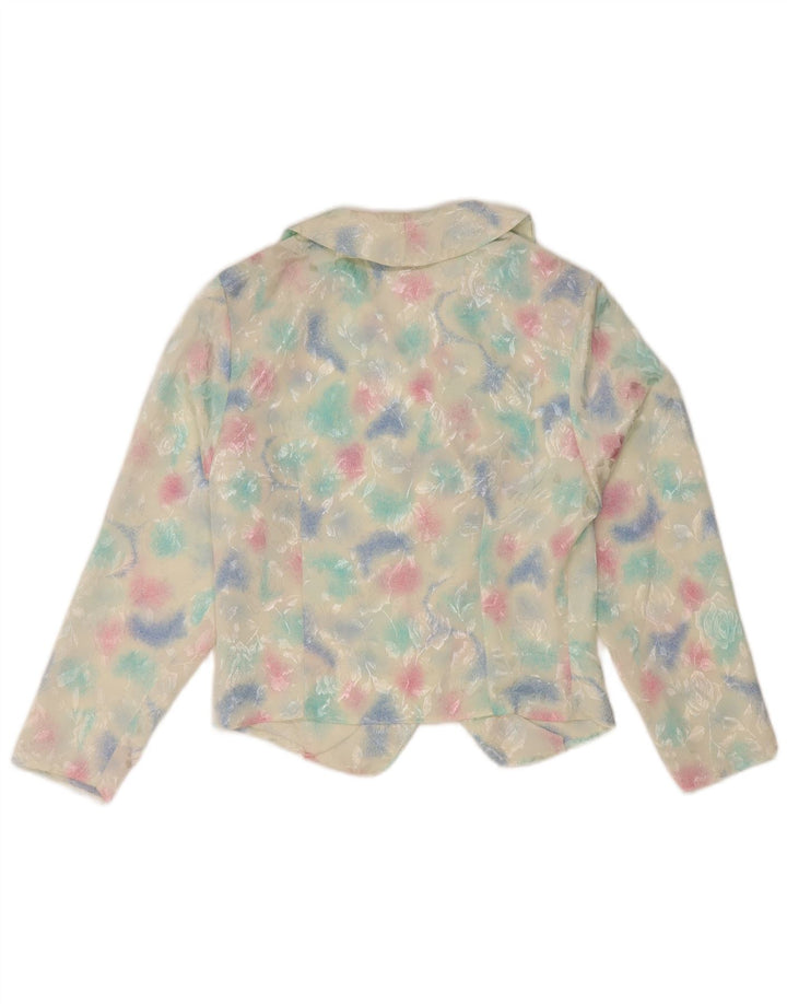 Top Cardigan Feminino Vintage UK 14 Médio Multicolorido Tie Dye
