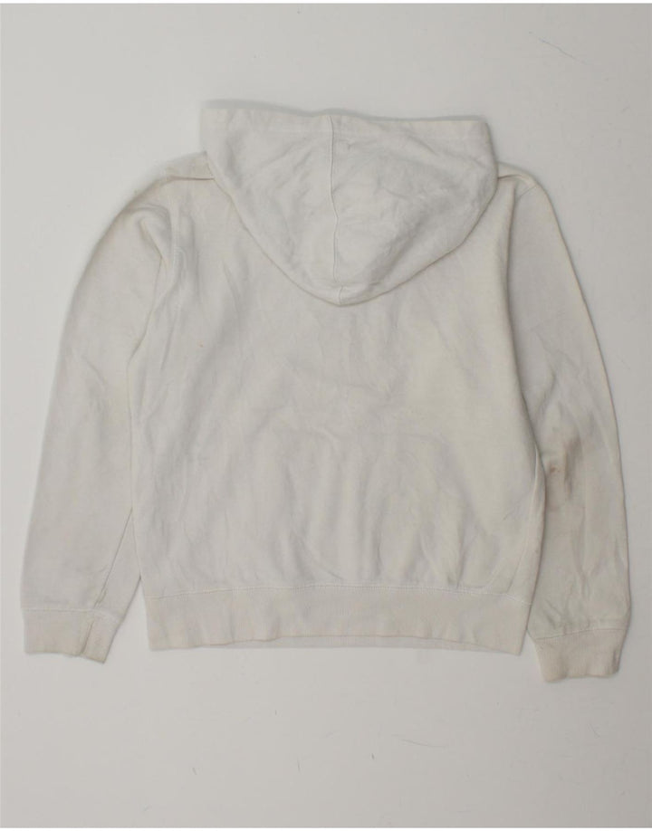CHAMPION Womens Graphic Hoodie Jumper UK 18 XL White Cotton Vintage Champion and Second-Hand Champion from Messina Hembry 