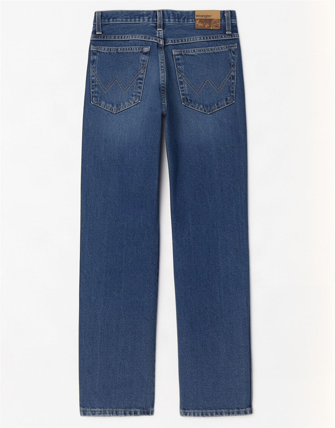 Wrangler Masculino Regular Straight Jeans W30 L30 Azul Algodão