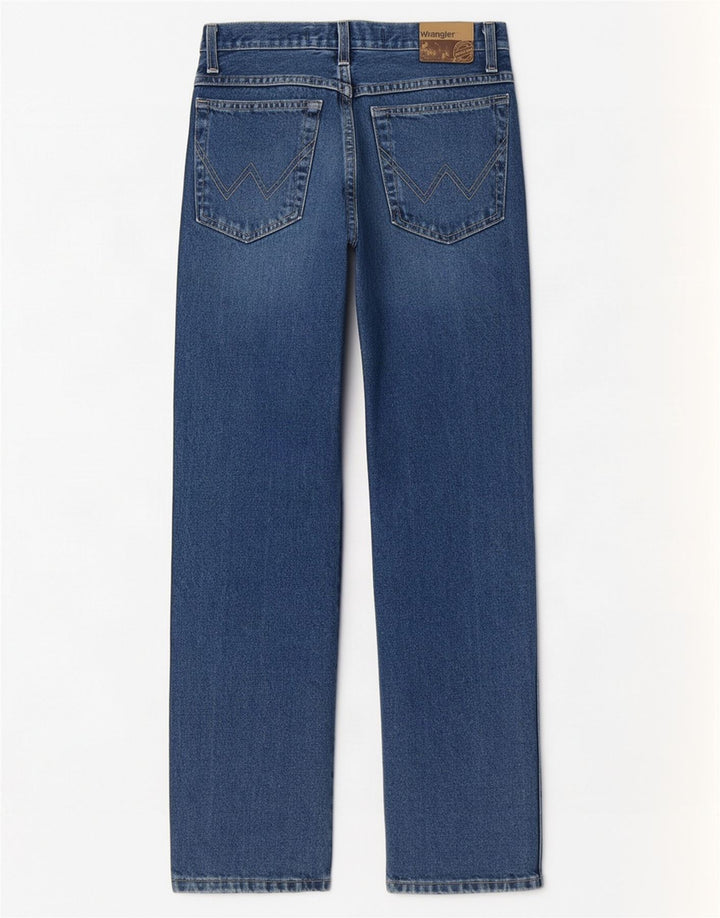 Wrangler Masculino Regular Straight Jeans W30 L30 Azul Algodão