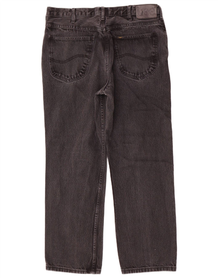 Lee Mens Brooklyn Comfort Straight Jeans W38 L30 Algodão Cinza