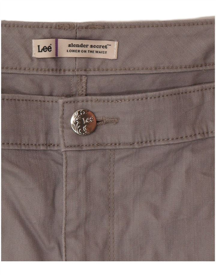 Shorts casuais femininos LEE Slender Secret W40 2XL cinza