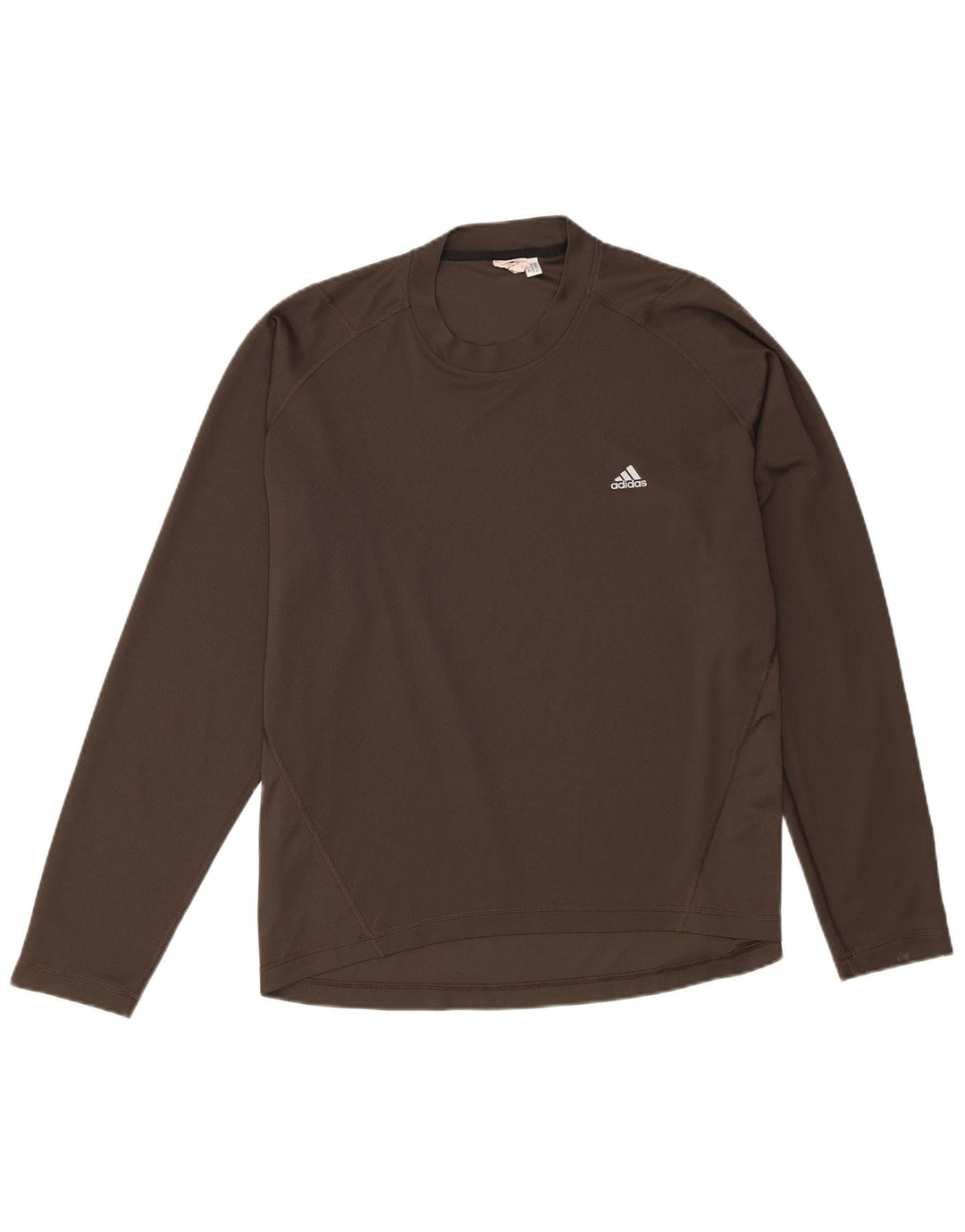 Adidas Mens Top Manga Longa XL Cáqui Poliéster