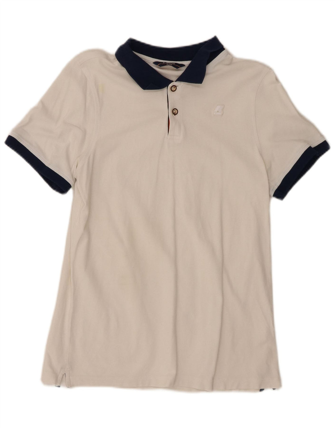 Camisa polo masculina K-WAY média branca