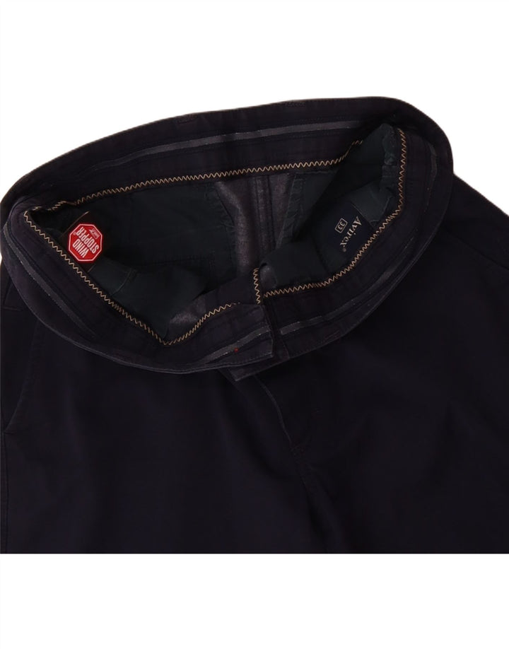 AVIREX Mens Chino Shorts W33 Medium Navy Blue Vintage Avirex and Second-Hand Avirex from Messina Hembry 