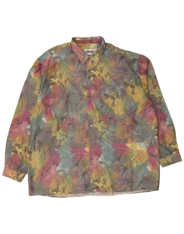 Camisa masculina JUPITER tamanho 46 2XL floral multicolorido