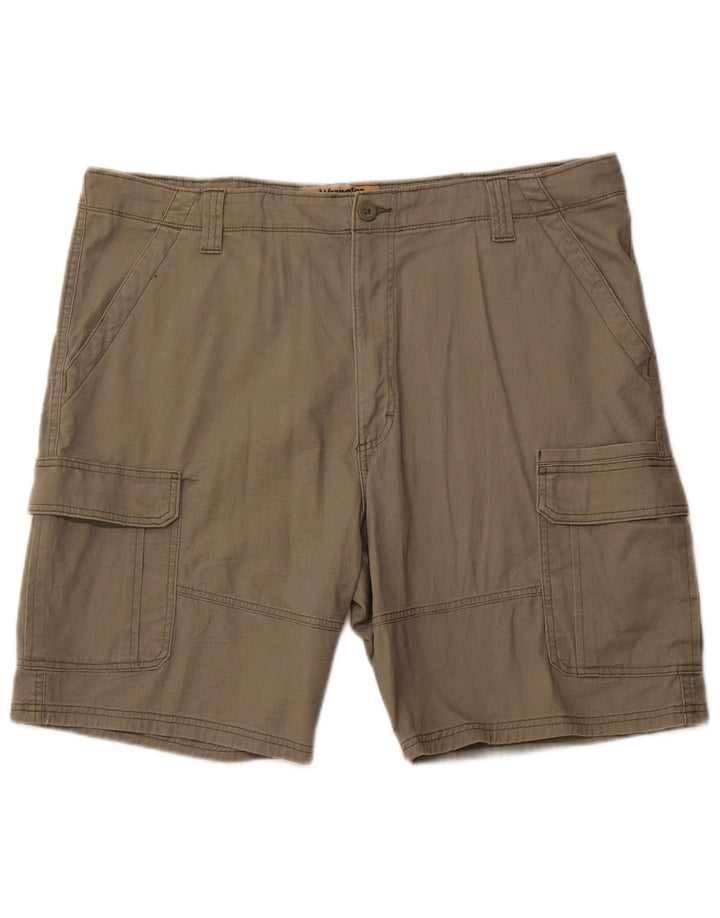 Shorts cargo masculino WRANGLER W40 XL algodão cáqui