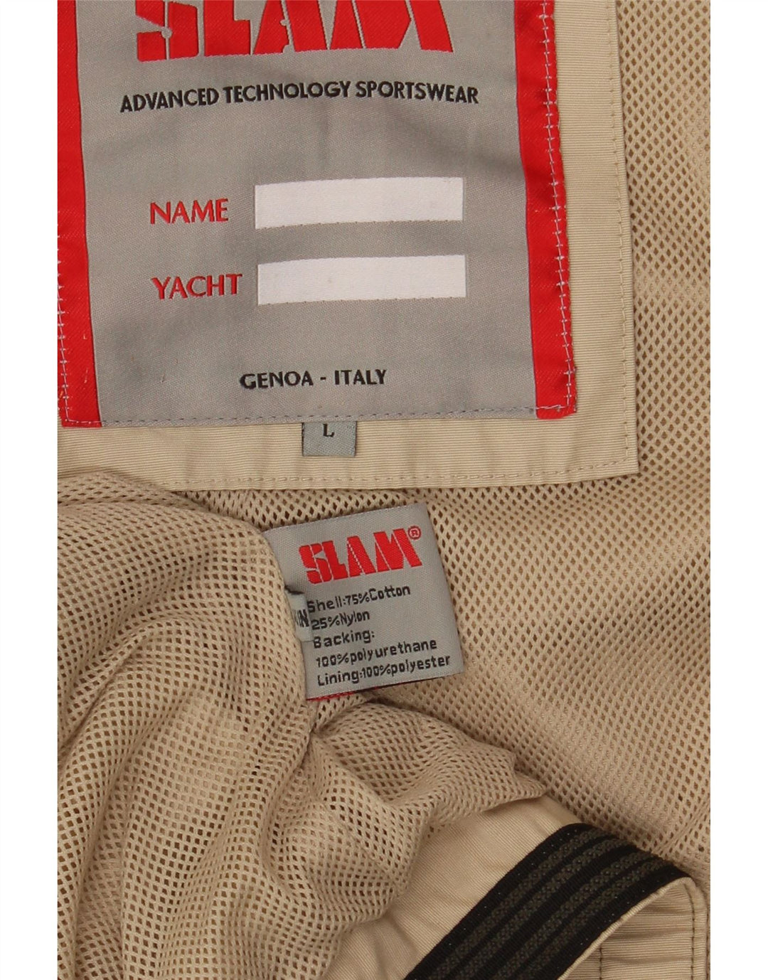 Jaqueta bomber masculina Slam UK 40 grande algodão cáqui