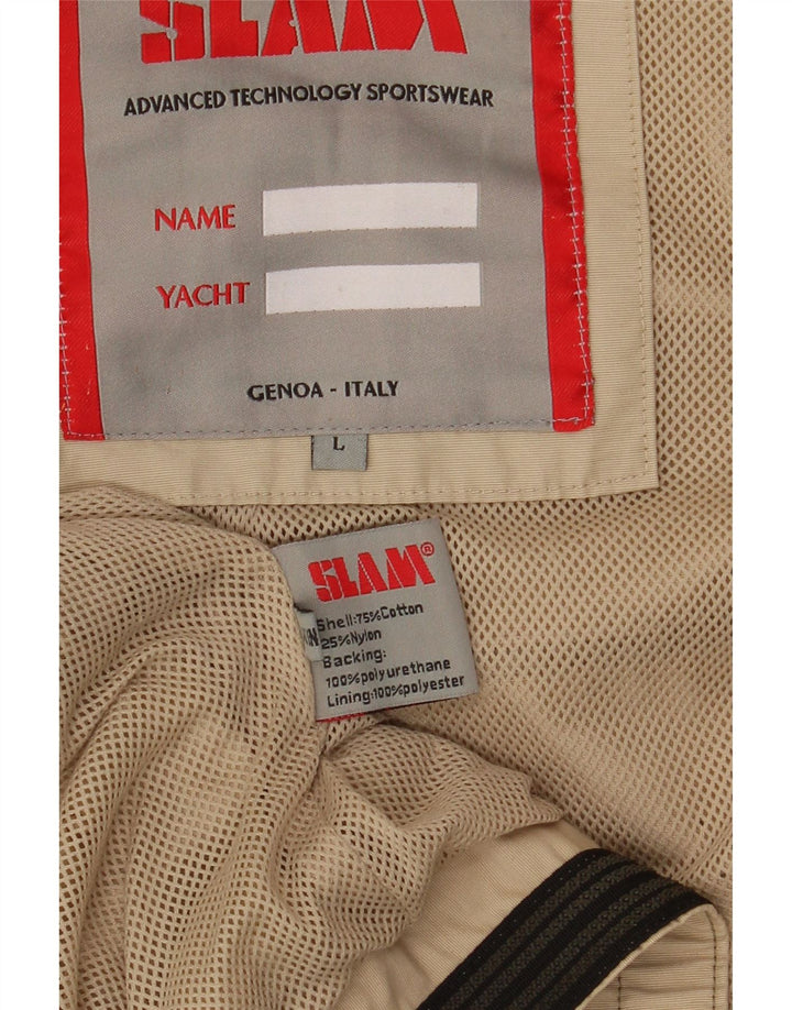 Jaqueta bomber masculina Slam UK 40 grande algodão cáqui