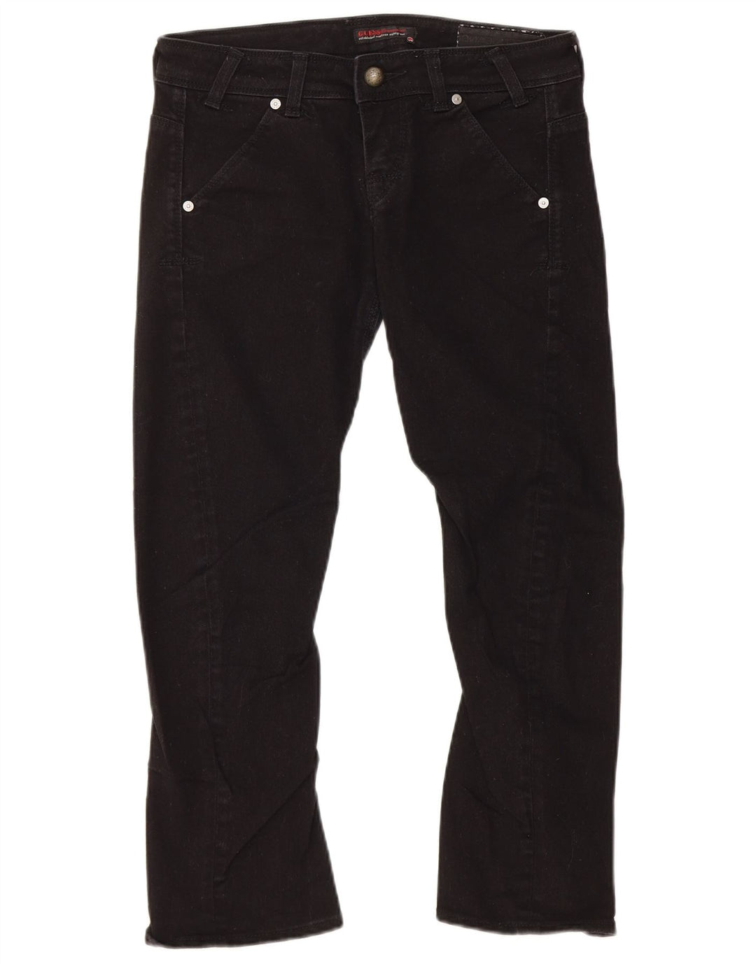 Calça jeans feminina Guess W28 L23 algodão preto