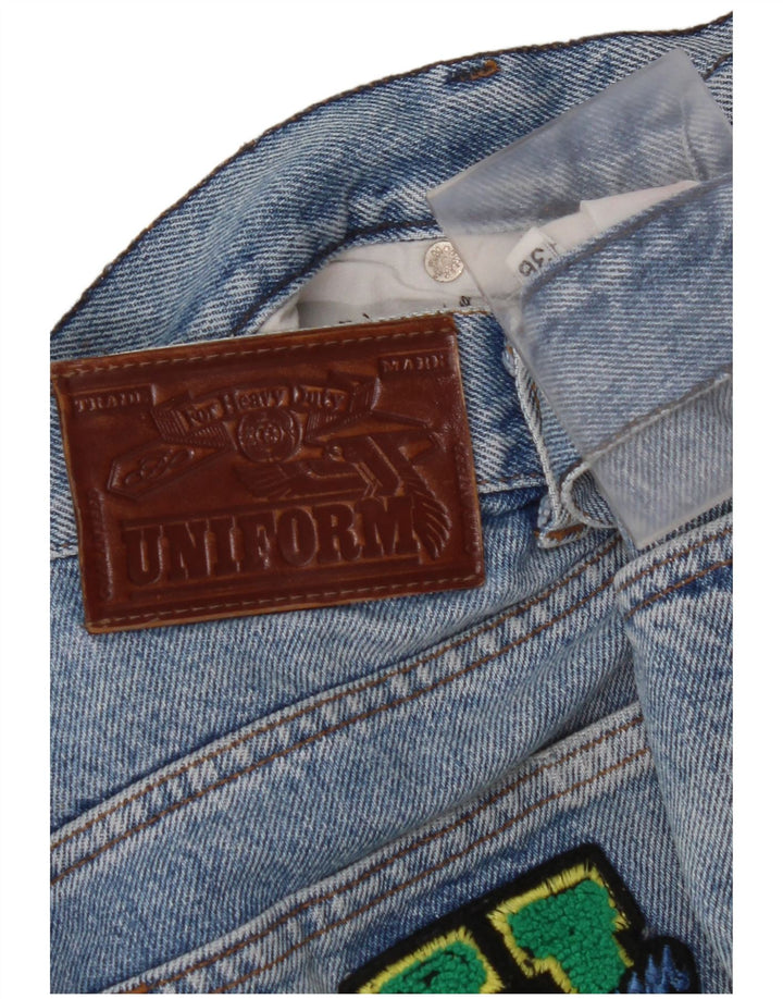 UNIFORME Calça Jeans Reta Masculina W32 L30 Azul