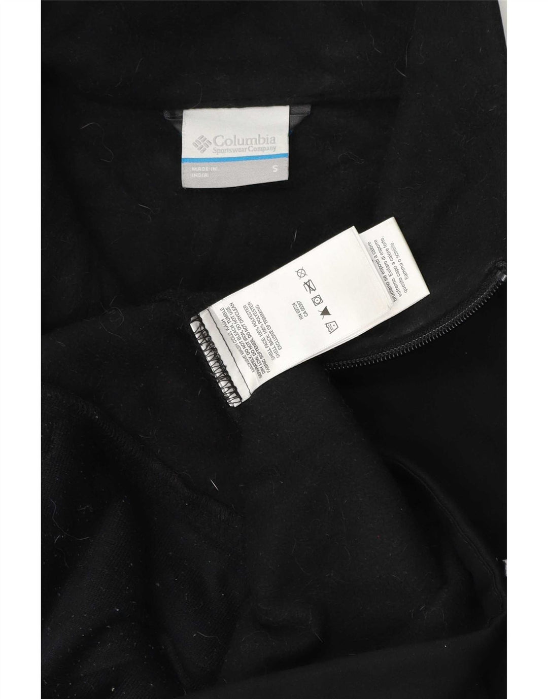 Jaqueta corta-vento masculina Columbia UK 36 poliéster preto pequeno