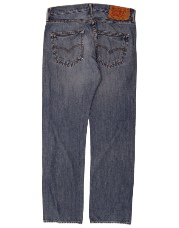 Levi's Masculino 501 Straight Jeans W32 L32 Azul Algodão