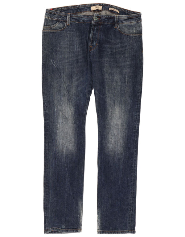 Zu Elements Mens Jeans Super Slim W36 L34 Azul Algodão