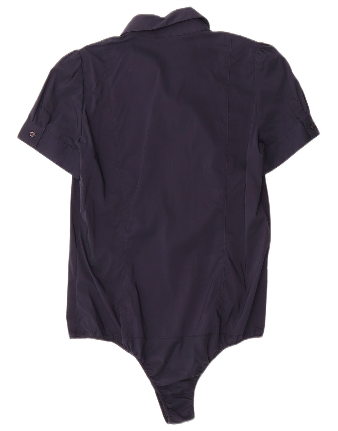 Atos Lombardini camisa feminina com babados na frente body IT 46 grande azul marinho
