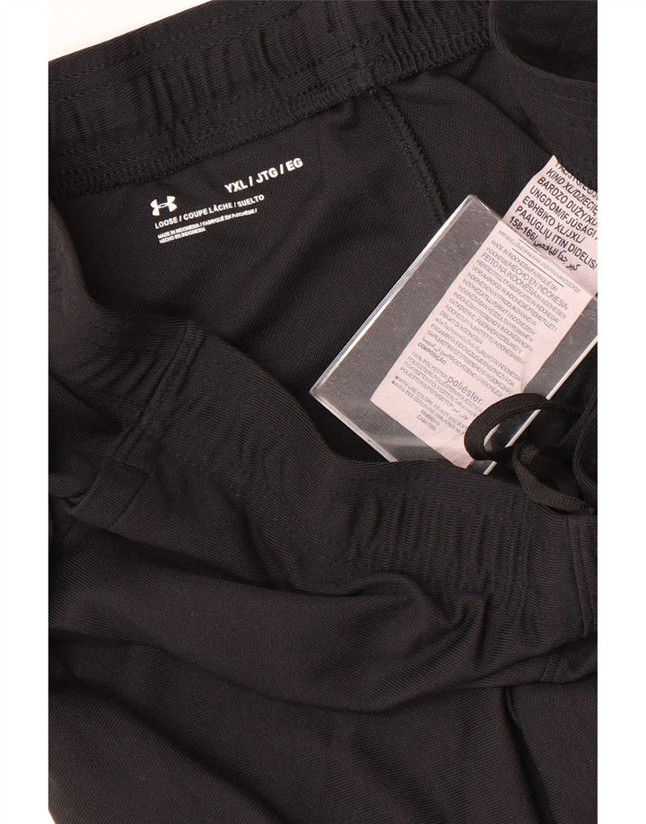Calça de treino Under Armour Boys 13-14 anos XL preto poliéster