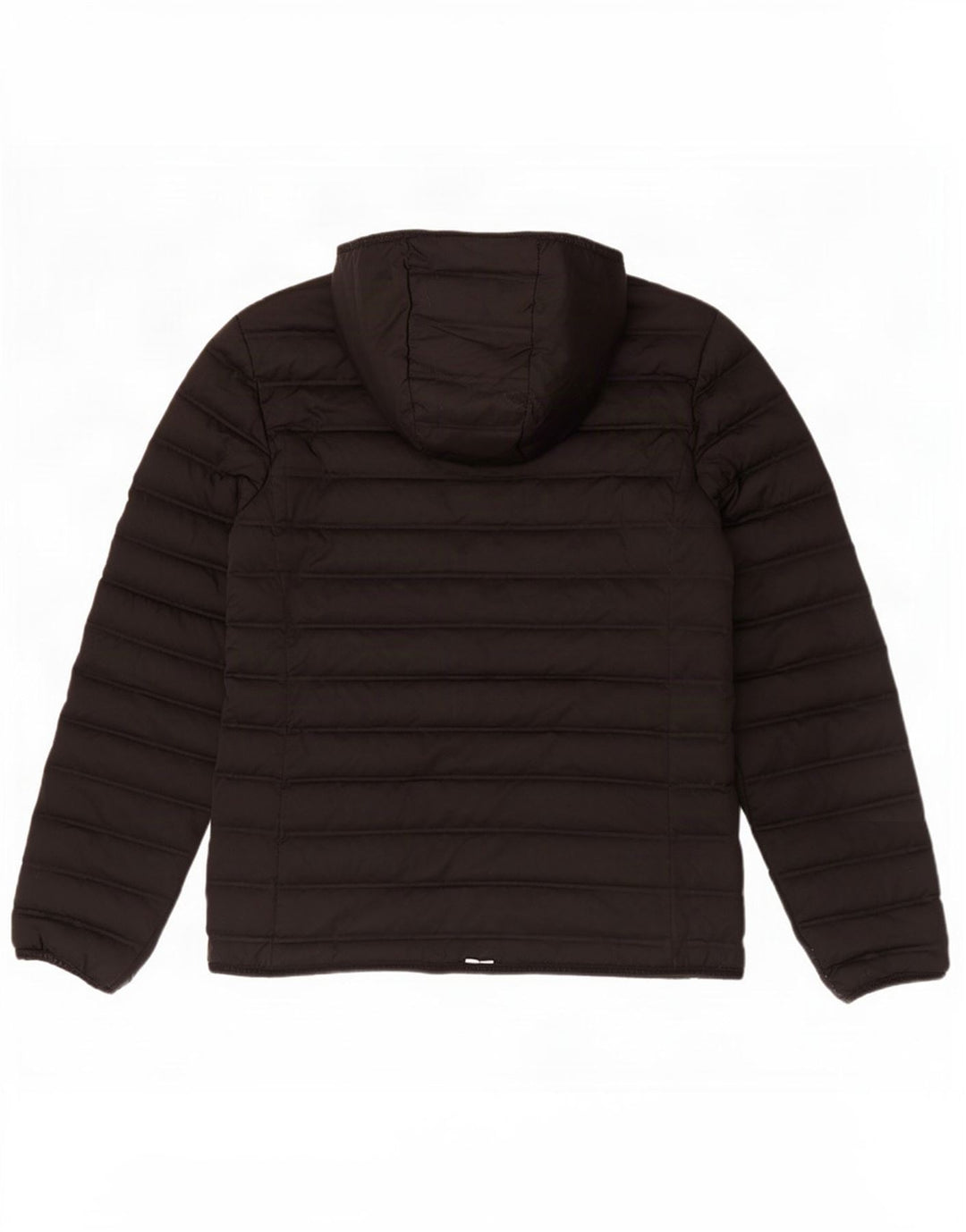 Jaqueta acolchoada com capuz feminina Superdry UK 12 poliéster preto médio