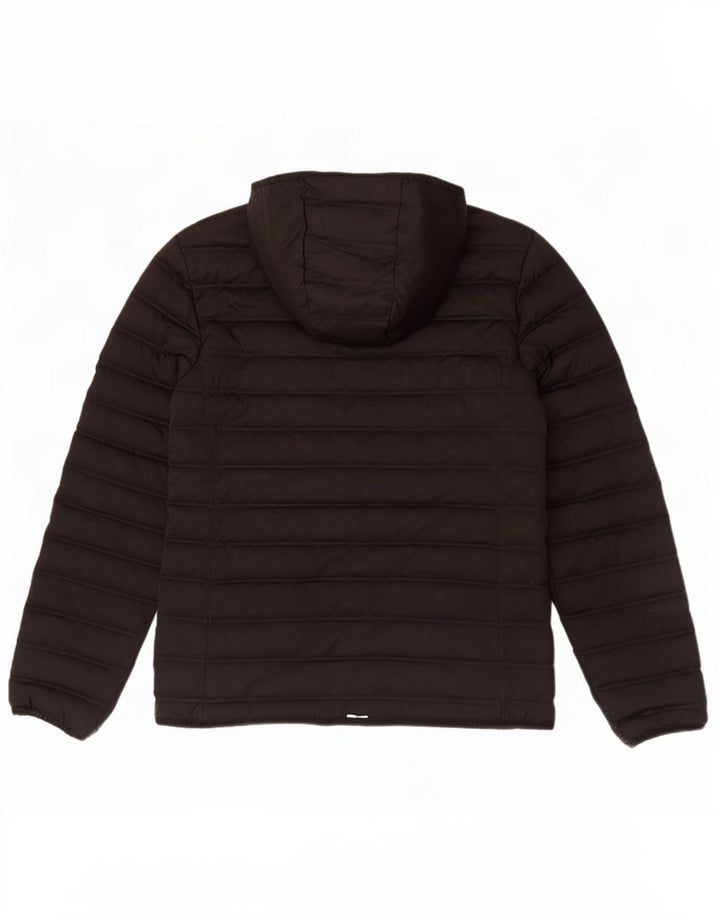 Jaqueta acolchoada com capuz feminina Superdry UK 12 poliéster preto médio