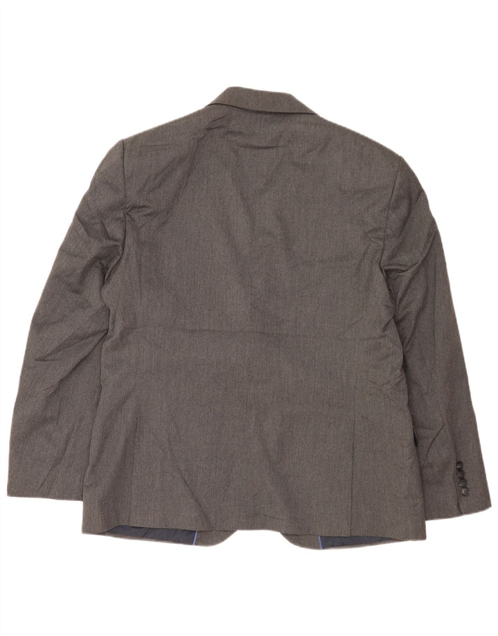 Jaqueta blazer masculina de 2 botões Marks & Spencer IT 42 XL cinza poliéster