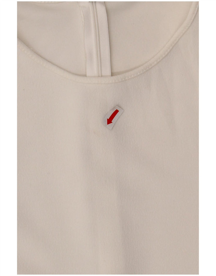 Macacão feminino de manga curta ZARA UK 8 pequeno W28 branco