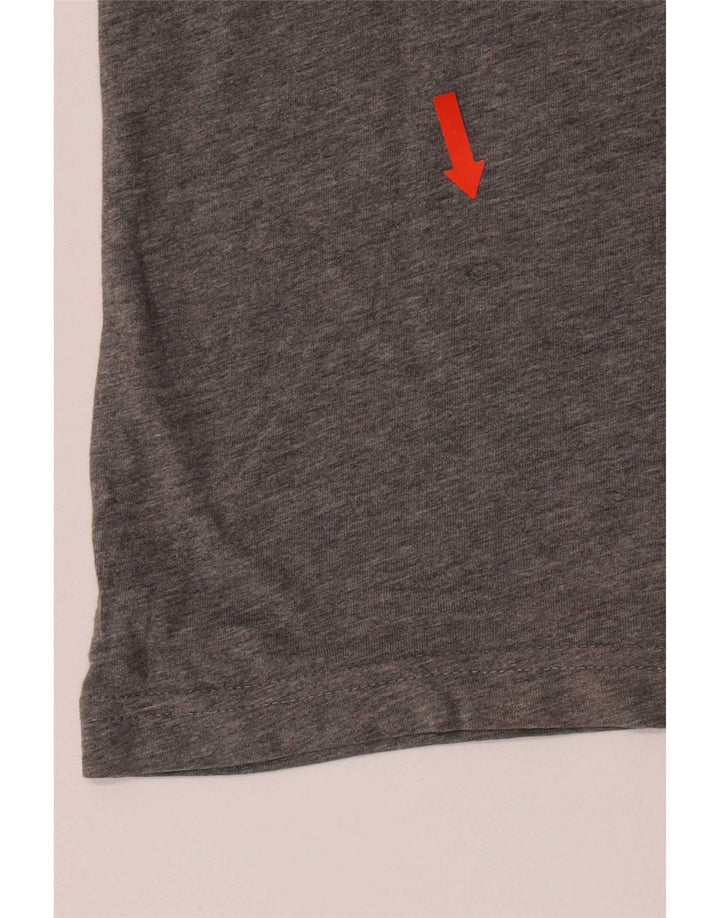 Puma Camiseta Masculina Graphic Top Pequeno Algodão Cinza