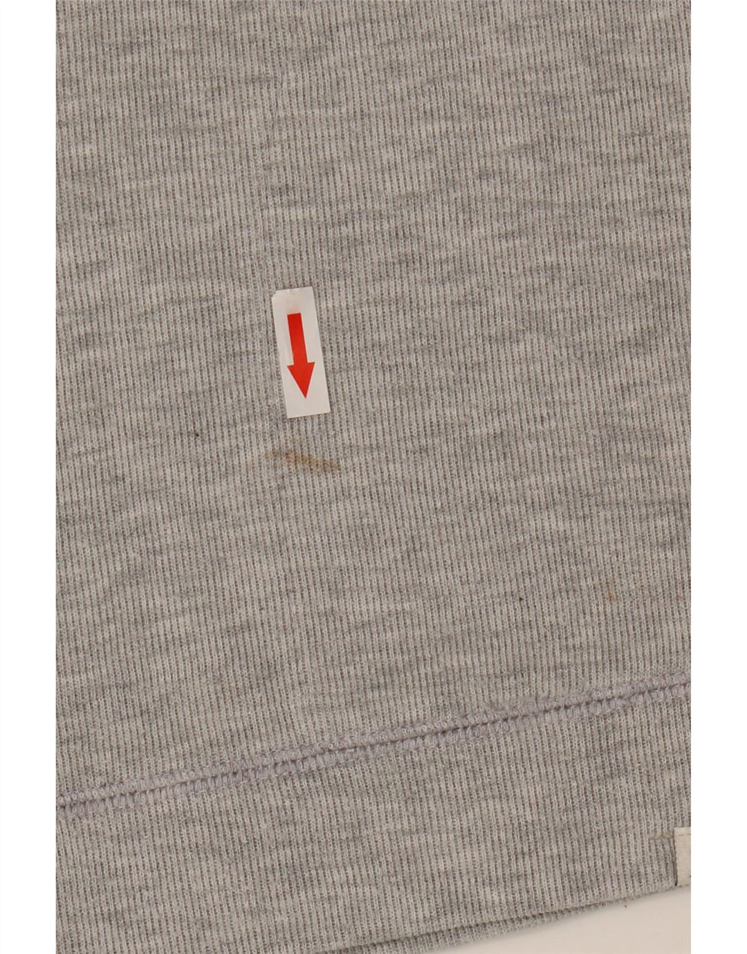 Suéter feminino Joules com gola redonda e algodão manchado cinza médio UK 12