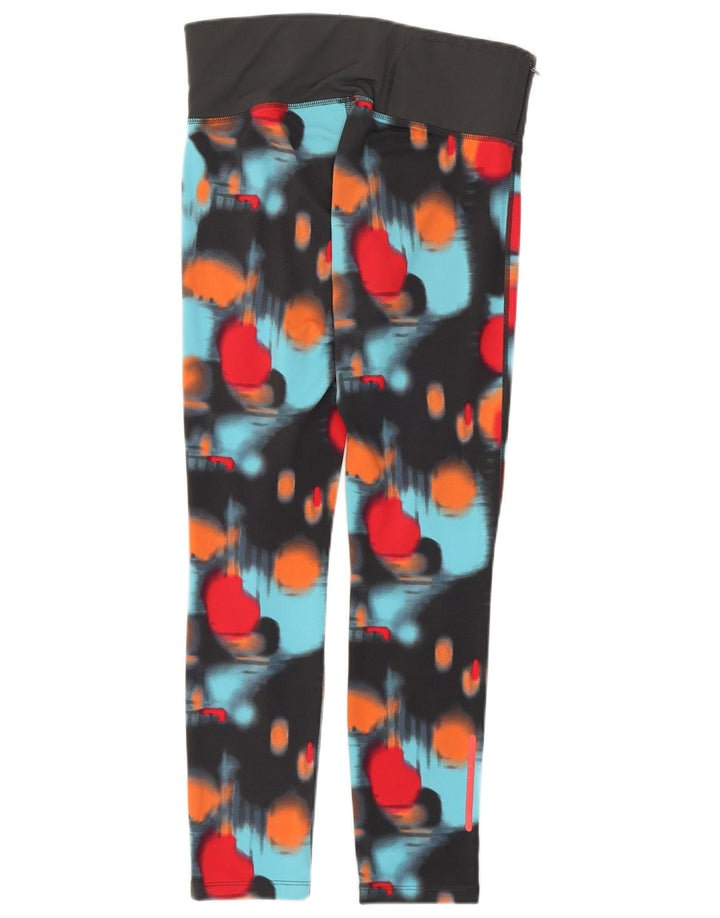 Leggings feminino Asics UK 8 pequeno poliéster geométrico multicolorido