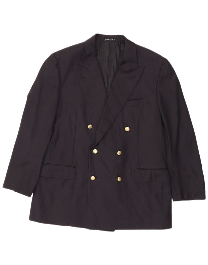 Jaqueta blazer masculina Cantarelli com peito duplo UK 40 grande preta