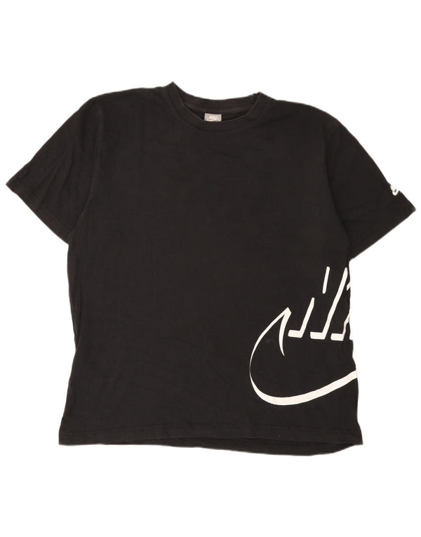 Camiseta Nike masculina gráfica Top UK 46/48 XL algodão preto