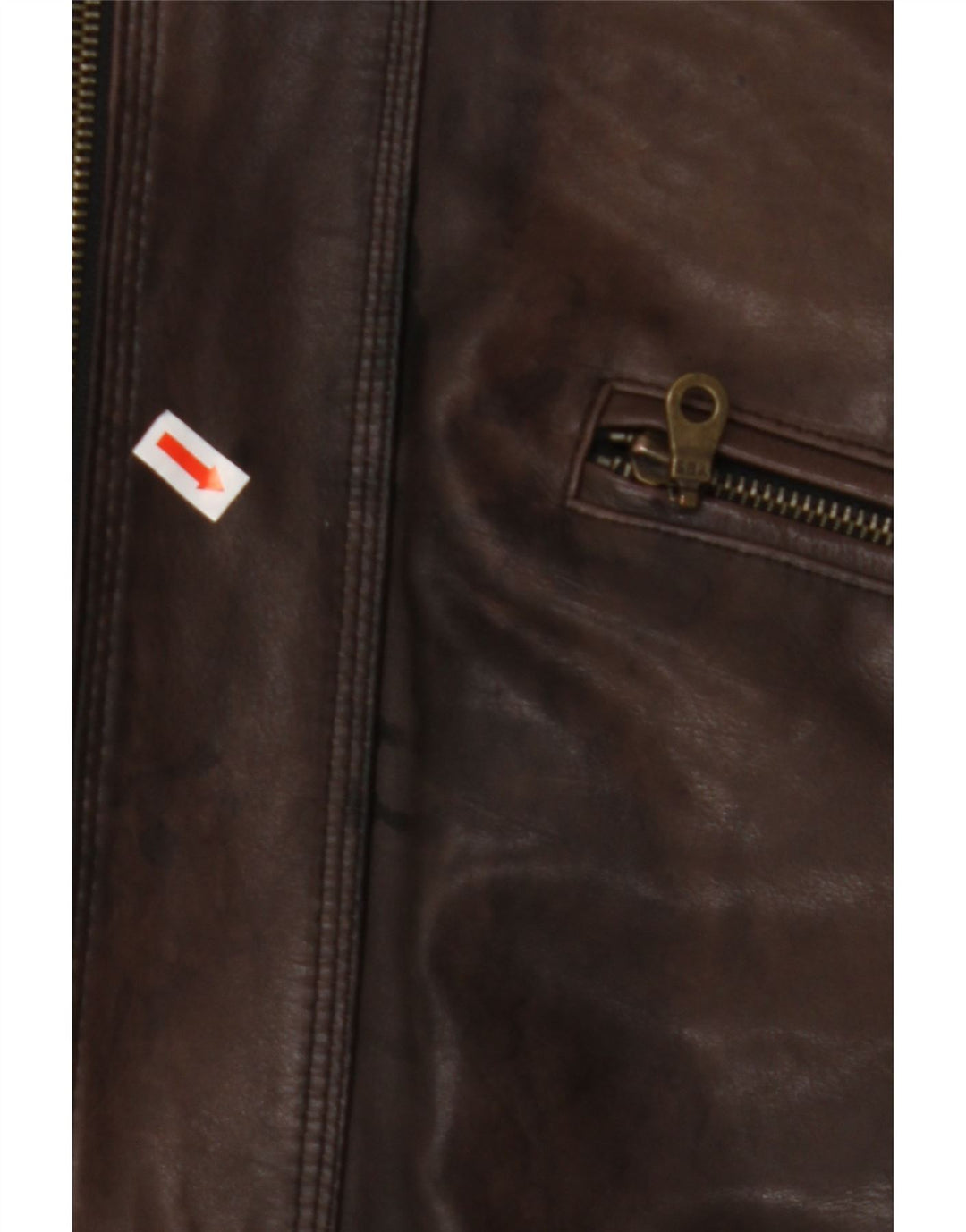 Jaqueta de couro masculina VINTAGE IT 50 grande couro marrom