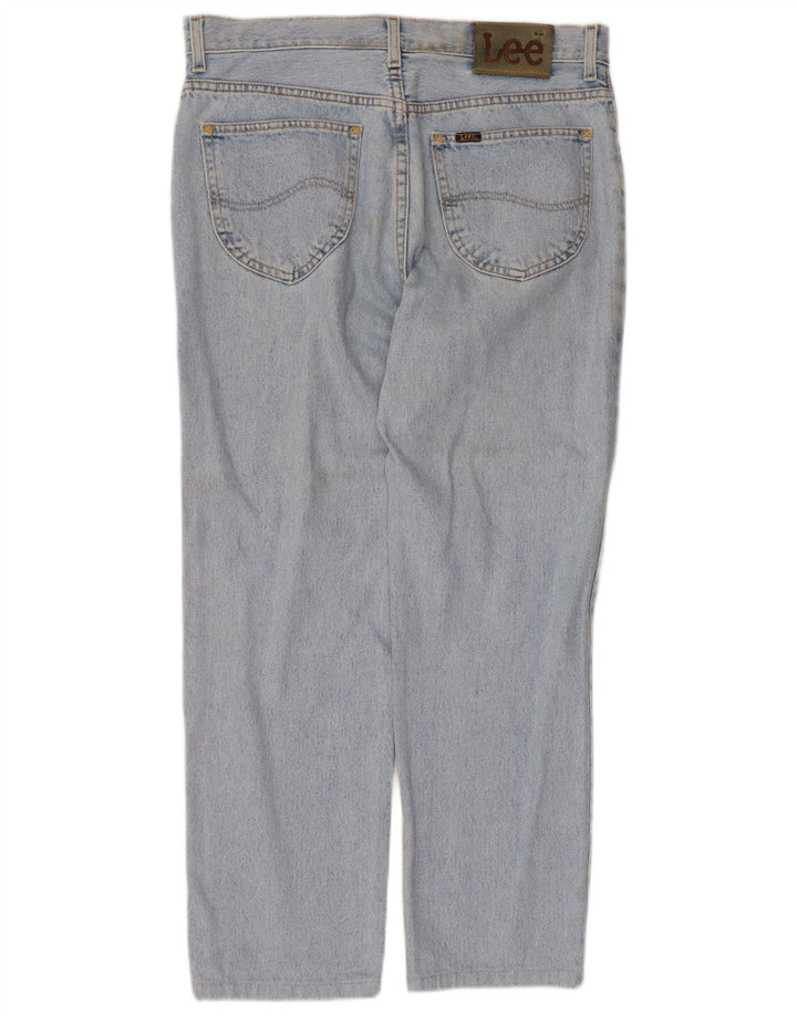 Jeans retos femininos Lee W34 L26 algodão azul