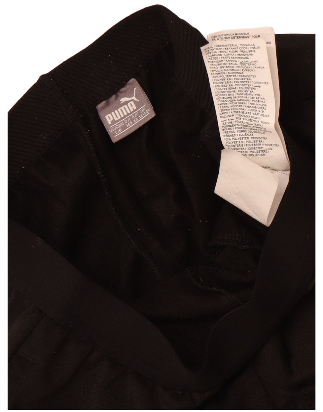 Calças de treino Puma Boys 11-12 anos preto poliéster