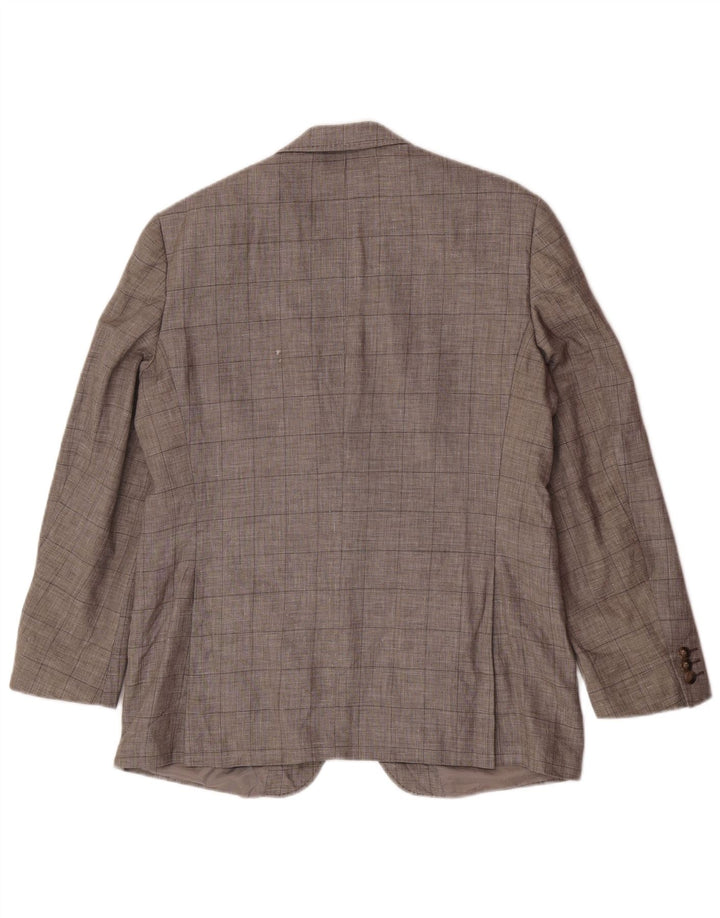 Jaqueta Blazer Masculina Marks & Spencer Tailored Fit Reino Unido 42 Grande Cinza Xadrez